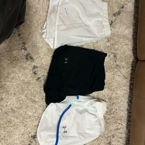 Under Armour Athletic Shorts Set - White and Black